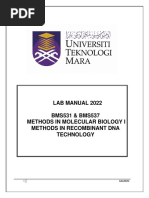 BMS531 BMS537 Lab Manual 2022