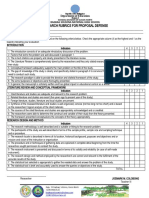 Research Rubrics For Proposal Defense