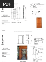 Detalle Constructivo de Puerta Pivotante | PDF | Materiales de ...