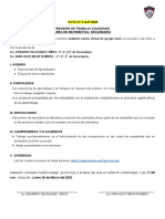 Acta de Reunión Colegiada 2 - 1er Bimestre - Lunes 28 Marzo