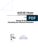 ACD/3D Viewer: Viewing 3D Structures and Calculating Their Structural Parameters