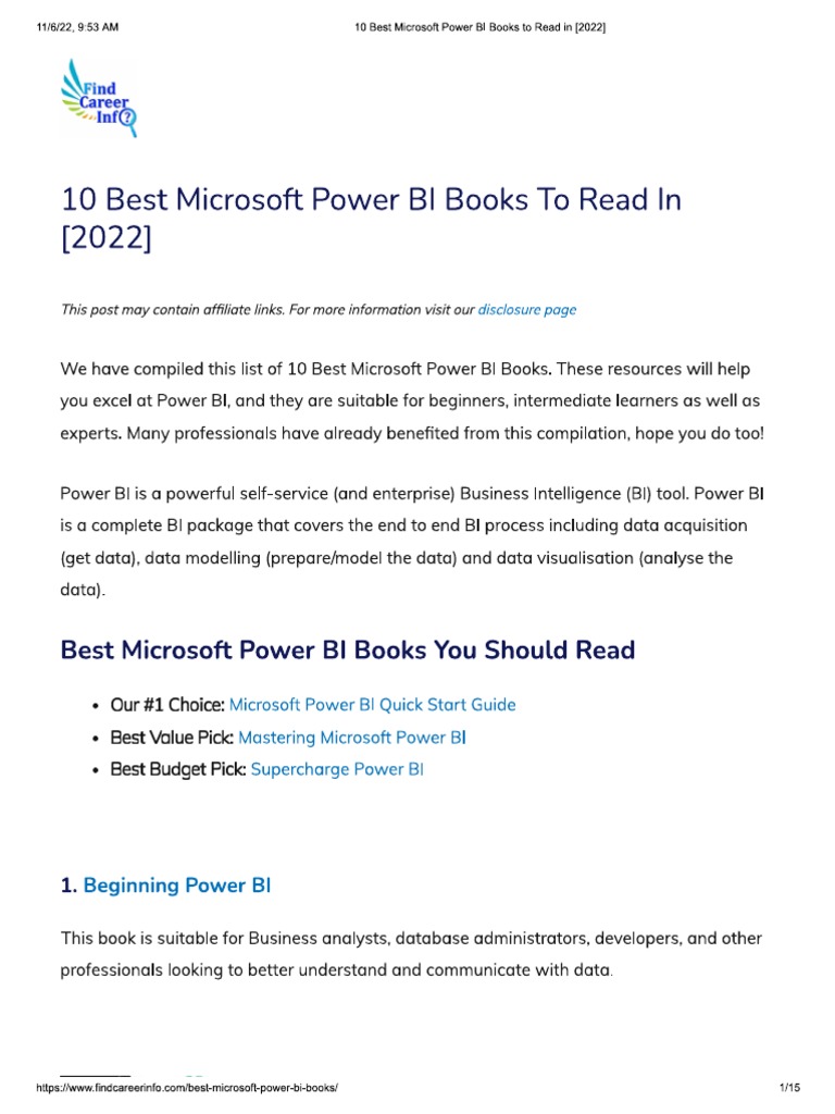 Best Practices Power BI | PDF