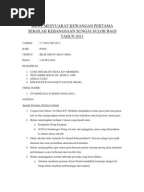 Surat Tunjuk Sebab Lewat Kemukakan Tuntutan Perjalanan