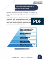 Contoh Kasus Mempertahankan & Mengelola Karyawan: Gambar 1. Teori Kebutuhan Maslow