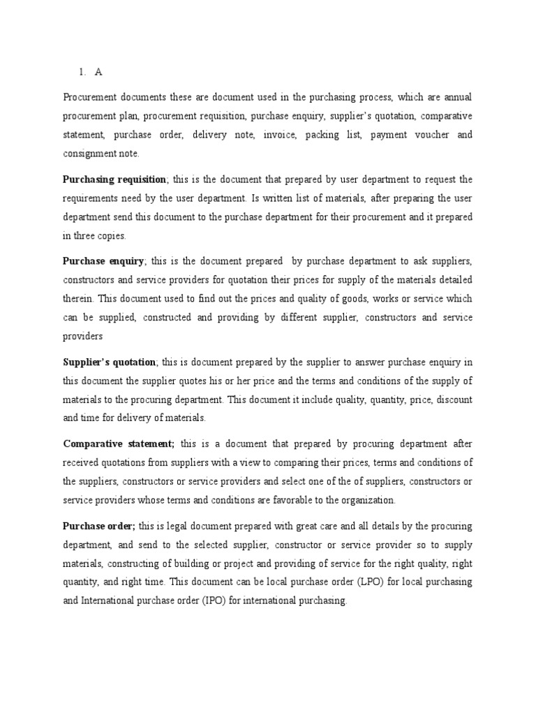 Group Assignment Procure | PDF | Procurement | Invoice
