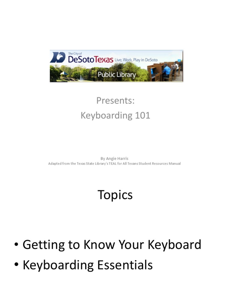Keyboarding 101 | PDF | Computer Keyboard | Writing Implements
