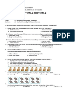 Soal Tematik Kelas 3 SD Tema 2 Subtema 2 Manfaat Hewan Bagi Kehidupan Manusia - Ayrus Education