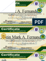 Justin Mark A. Fernandez: Is Presented To