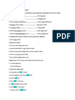 Possessive Adjectives Worksheet (1)