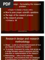 Research Design - Formulating The Research Problem