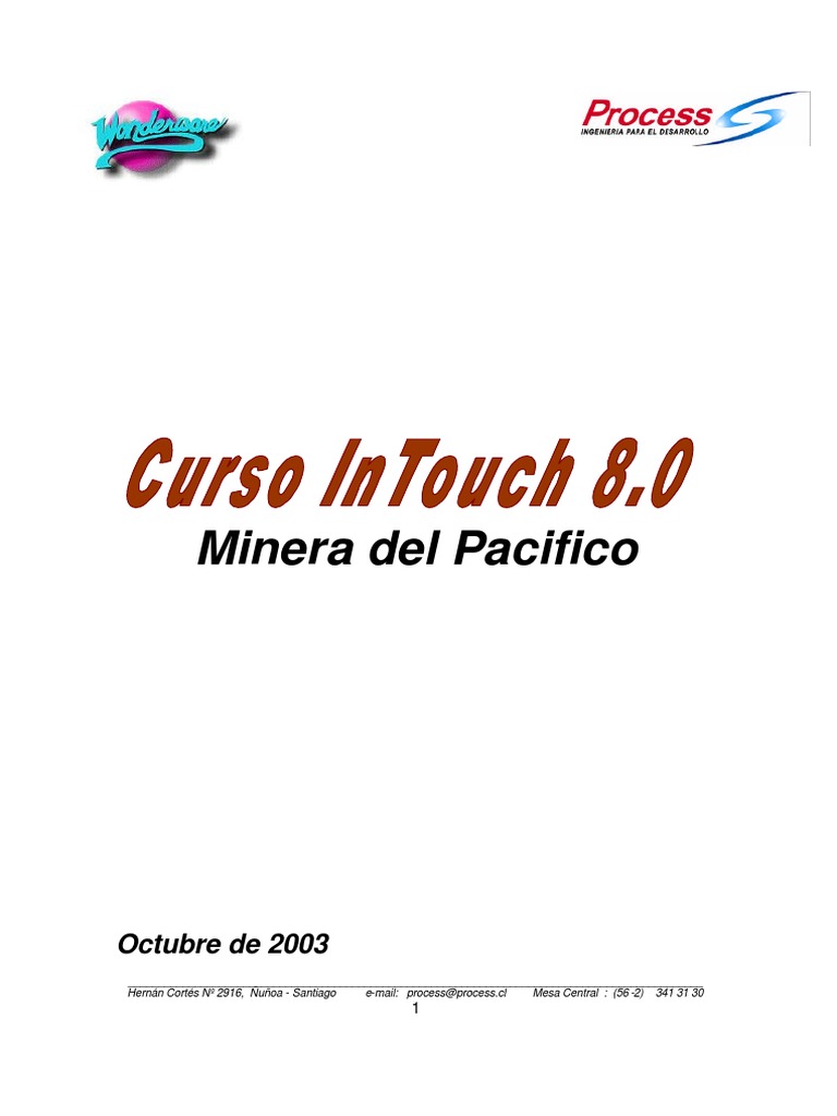Manual Curso Intouch 8a Descargar gratis PDF Ventana (informática