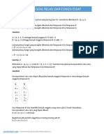 Contoh Soal Relasi Dan Fungsi Essay