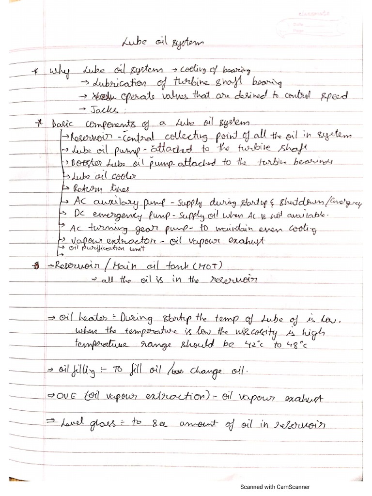Lube Oil System PDF