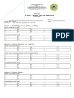 Answer Sheet Sci 8 Q2 WK 5 8