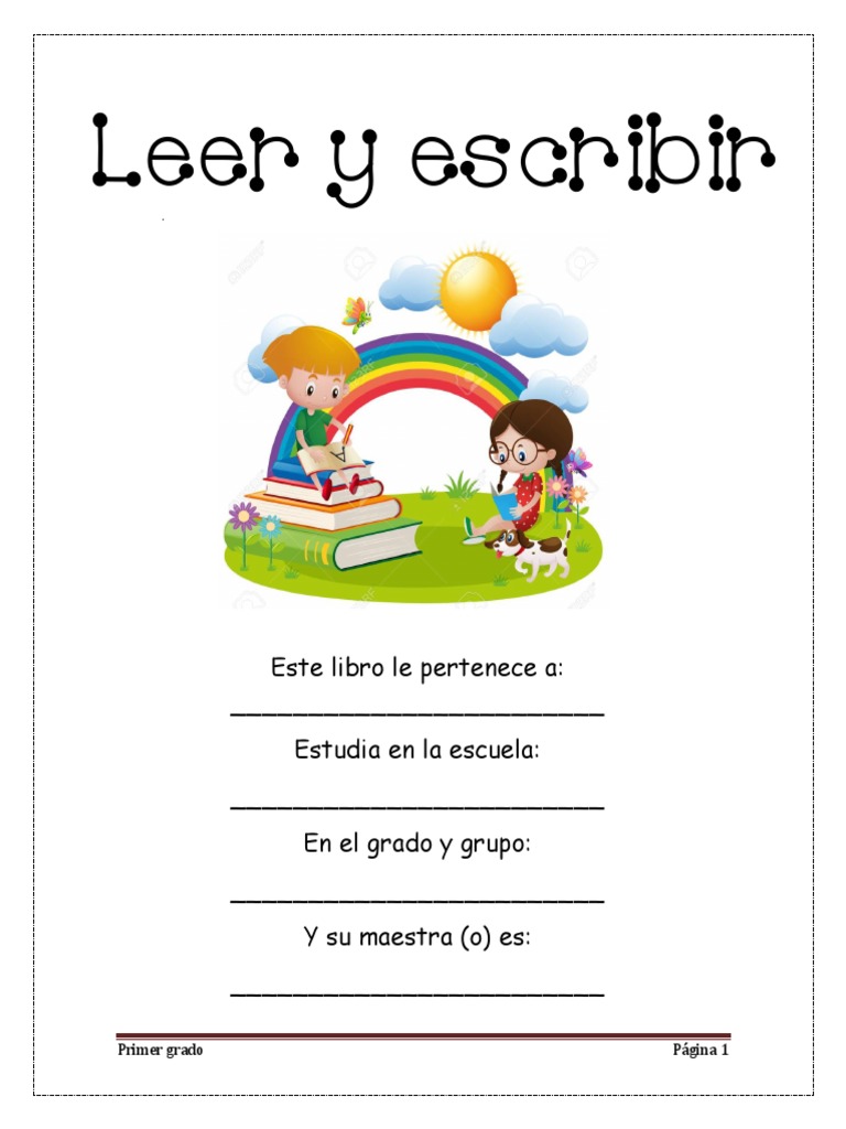 Actividades de Lectoescritura Primer Grado | PDF | Crecimiento personal ...