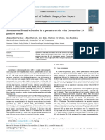 Spontaneous Ileum Perforation in A Premature Twin With Coronavirus-19 Positive Mother