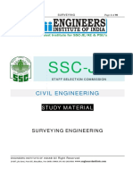 SSC Je Study Materials Civil Surveying Engineering