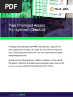 Delinea Privileged Access Management Pam Checklist