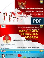 Manajemen Keuangan Negara 13 September 22