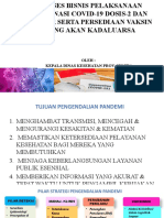 Bahan Kadis Proses Bisnis Vaksinasi Dosis k2 & Boster