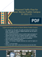 Proposed Traffic Flow For Xavier Ateneo Pueblo Campus