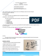 Lesson Plan in Physical Education 6