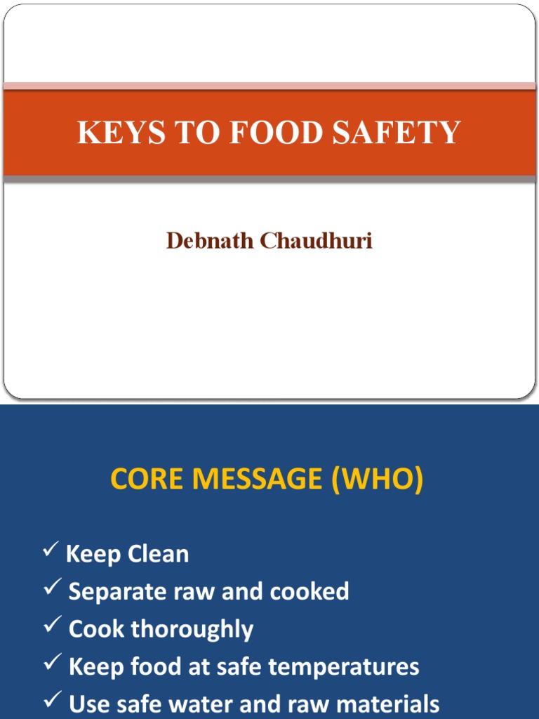 Keys To Food Safety 8 2 15 Pdf Foods Cooking