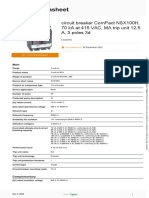 Compact NSX100H circuit breaker datasheet