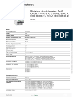 Miniature circuit-breaker datasheet