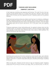 Tungkung Langit and Alunsina