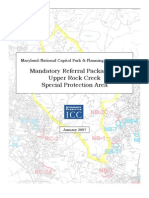 Mandatory Referral Package For Upper Rock Creek Special Protection Area