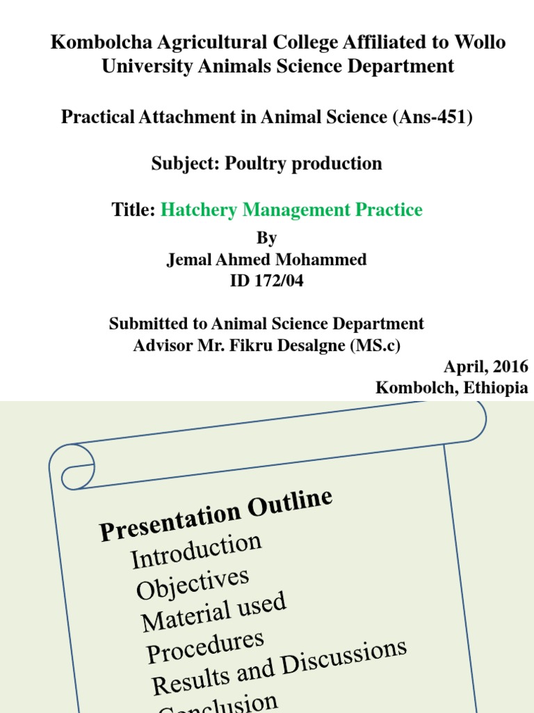 Poultry Hatchery Management Practices | PDF | Wellness