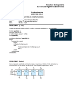 Evaluación Arquitectura Computadoras