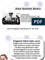 4 Anggaran Bahan Baku