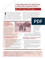 Handout 2 - Integrating A Gender Dimension Into Monitoring and Evaluation
