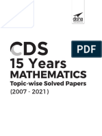 Disha Cds Maths 15 Years