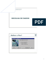 Recolha de Dados e Técnicas de Análise de Tarefas