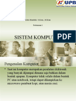 SISTEM KOMPUTER DASAR