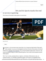 The Divorce of FIFA and EA Sports Marks The End of An Era in Gaming - The Economist