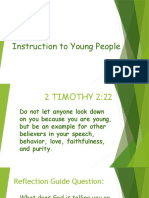 Instruction To Young People - 3rd Day Devotion