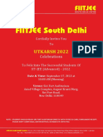 Invitation for Uttkarsh (10 Am Siri Fort)