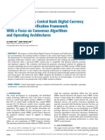 CEV Framework A Central Bank Digital Currency Evaluation and Verification Framework With A Focus On Consensus Algorithms and Operating Architectures
