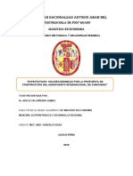 Universidad Nacionalsan Antonio Abab Del Cusco: Escuela de Post Grado Maestria en Economia