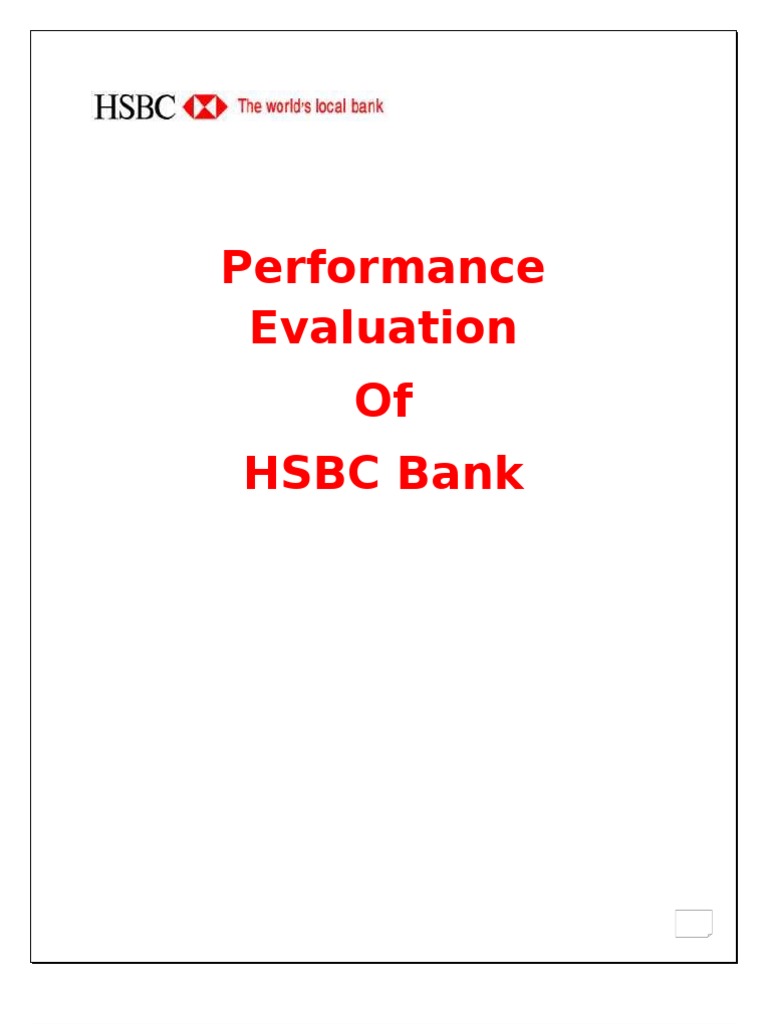 HSBC Bank Performance Evaluation Report | PDF | Revenue | Leverage ...