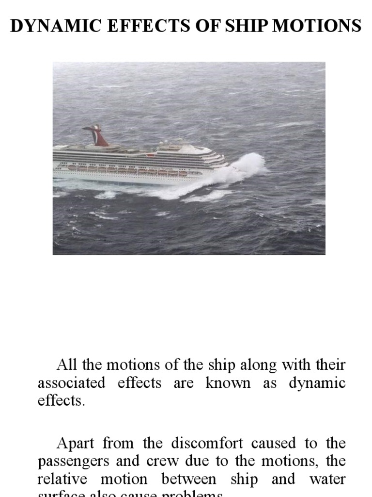 5 Dynamic Effects of Ship Motions PDF Ships Propeller