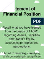 Statement of Financial Position Explained