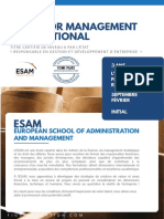 ESAM - Bachelor Management International