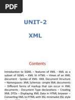 Unit 2 - XML