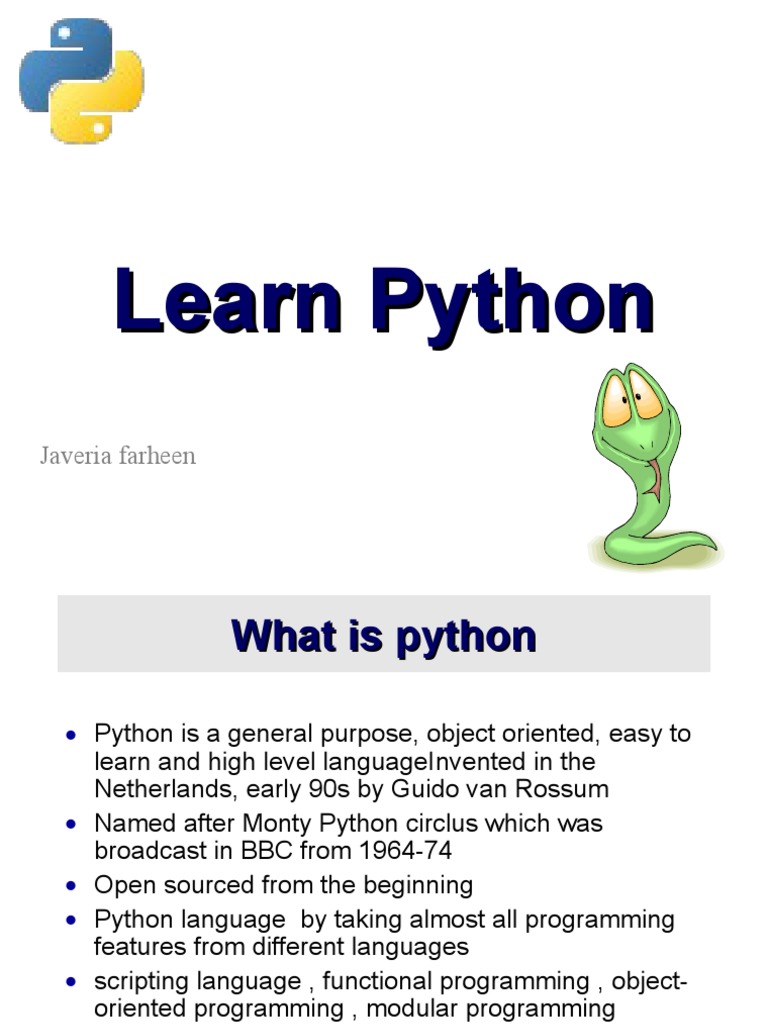 Python 1 | PDF | Python (Programming Language) | Computer Programming
