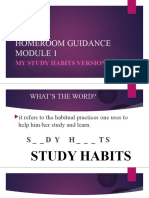 Module 1 My Study Habits Version 4.0